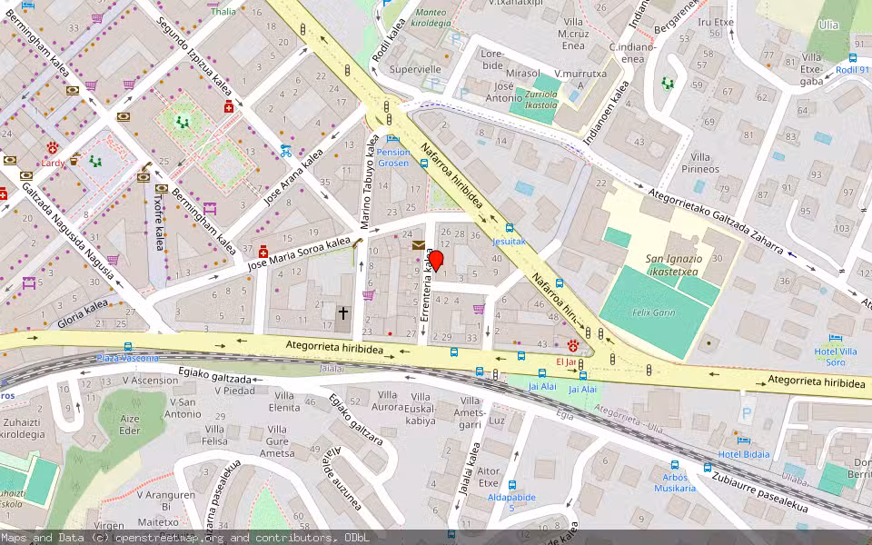 Mapa de Subasta Inmueble (Local comercial) en Renteria, Gipuzkoa