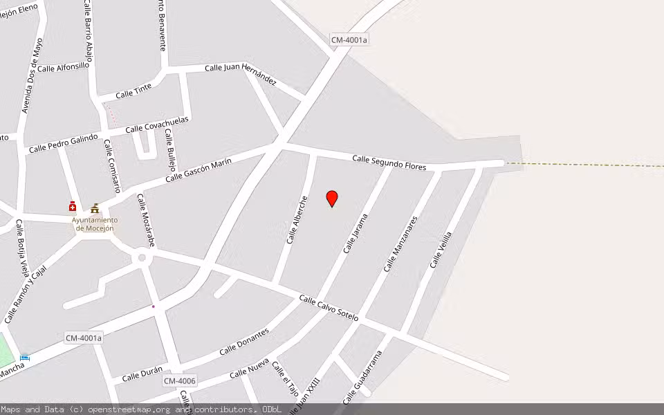 Mapa de Subasta Inmueble (Vivienda) en Mocejon, Toledo