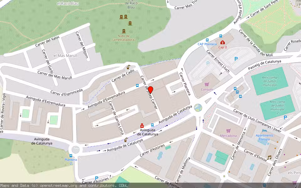 Mapa de Subasta Inmueble (Vivienda) en Blanes, Girona