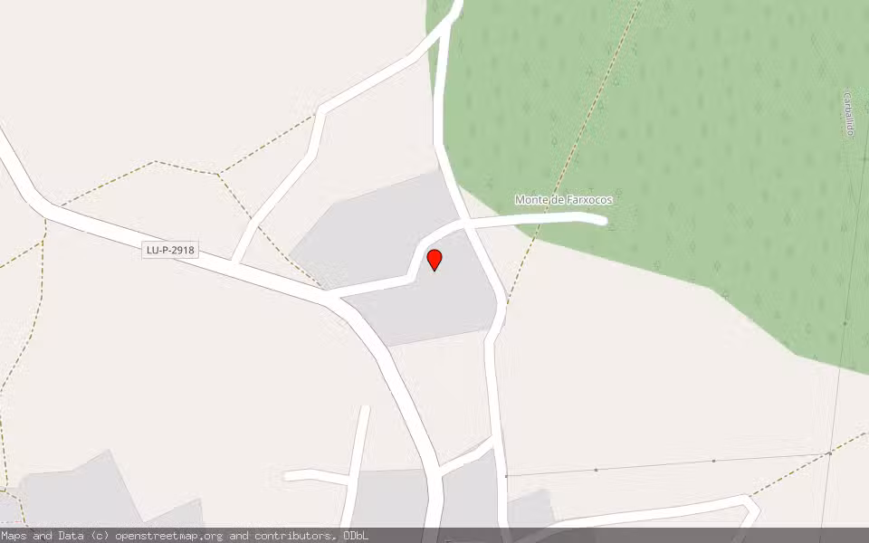 Mapa de Subasta Inmueble (Finca rústica) en Sta. María De Bóveda, Lugo