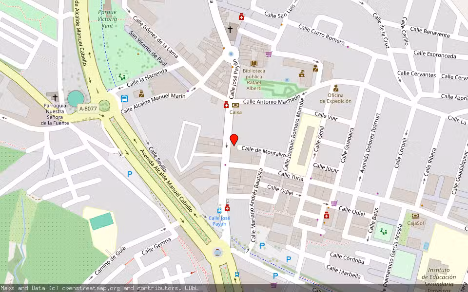 Mapa de Subasta Inmueble (Vivienda) en Camas, Sevilla