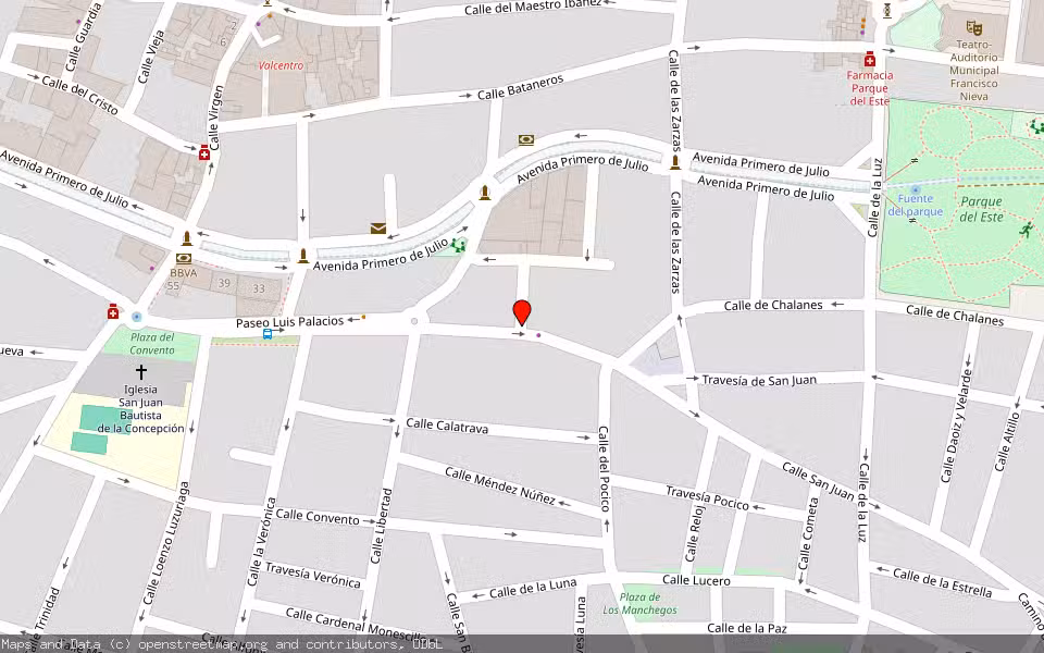 Mapa de Subasta Inmueble (Vivienda) en Valdepñas, Ciudad Real