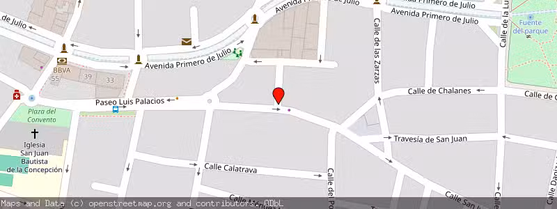 Mapa de Subasta de Inmueble (Vivienda) en Valdepñas, Ciudad Real 