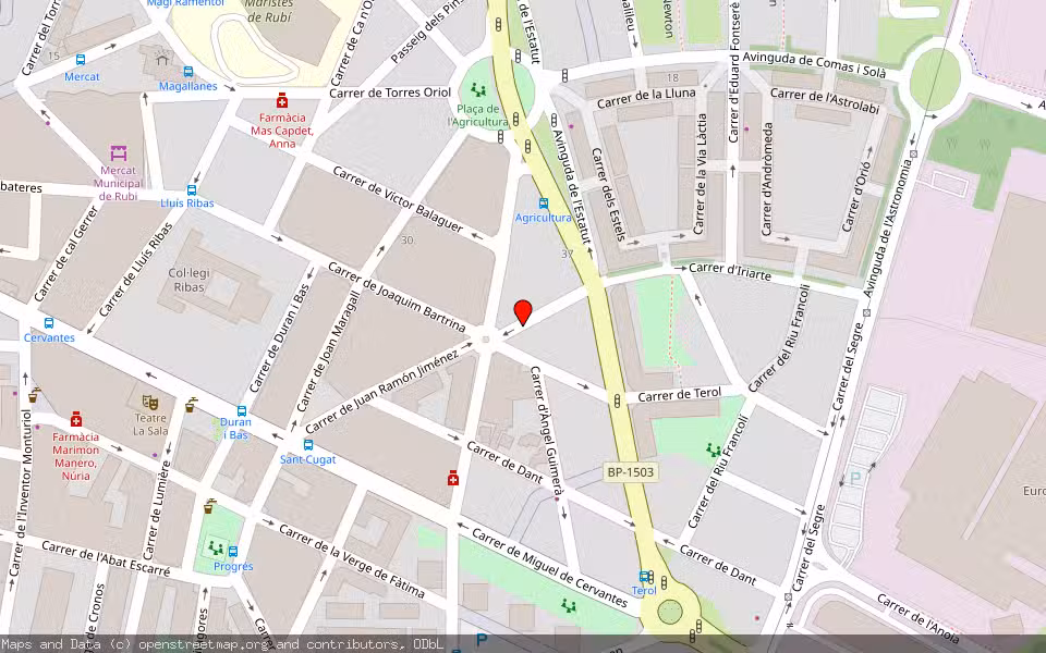 Mapa de Subasta Inmueble (Vivienda) en Rubí, Barcelona