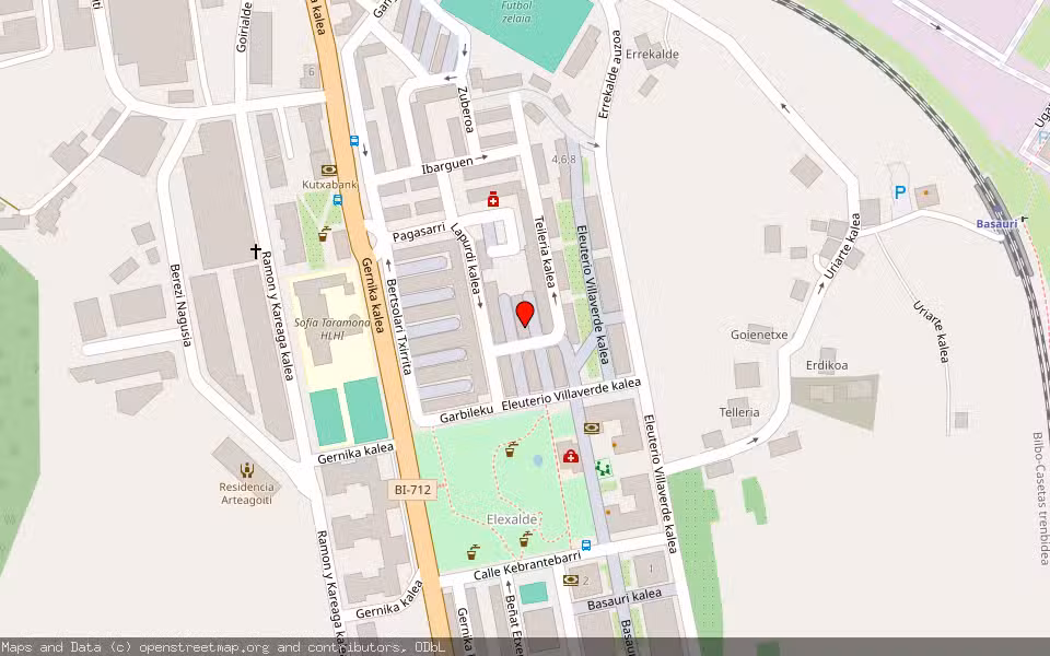 Mapa de Subasta Inmueble (Vivienda) en Basauri, Bizkaia