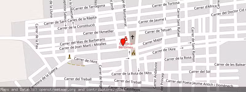 Mapa de Subasta de Inmueble (Finca rústica) en Santa Barbara, Tarragona 