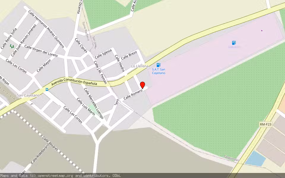 Mapa de Subasta Inmueble (Vivienda) en Murcia