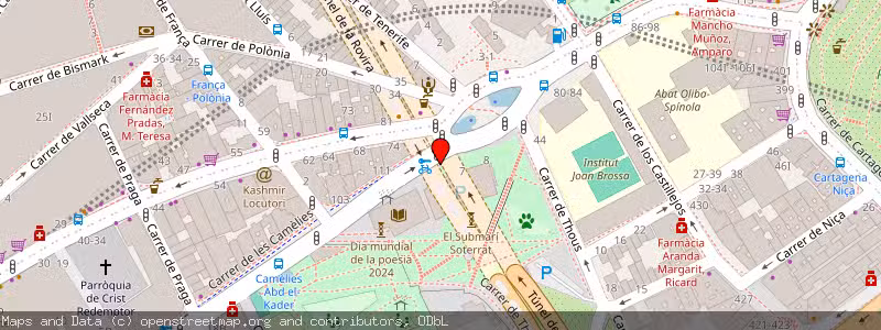 Mapa de Subasta de Inmueble (Garaje) en Barcelona, Barcelona 