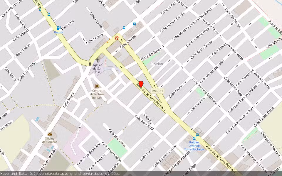 Mapa de Subasta Inmueble (Vivienda) en Torre-pacheco, Murcia