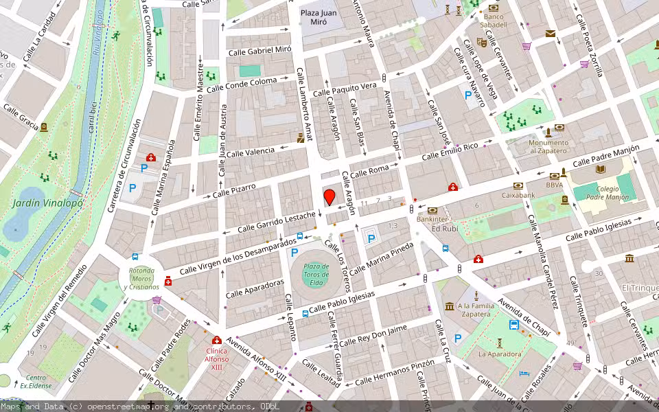 Mapa de Subasta Inmueble (Vivienda) en Elda, Alicante/Alacant