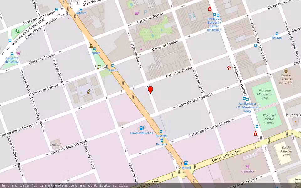 Mapa de Subasta Inmueble (Trastero) en Sabadell, Barcelona