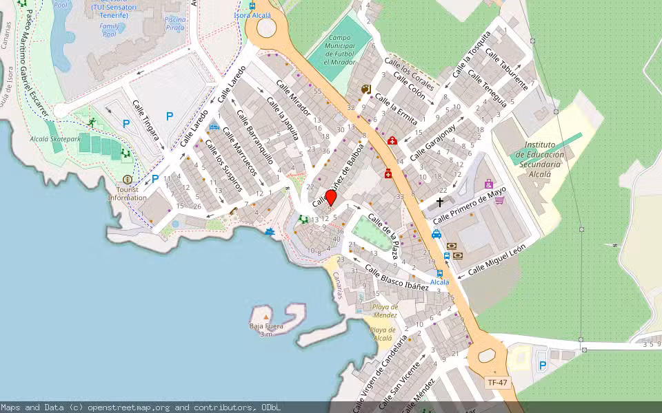 Mapa de Subasta Inmueble (Garaje) en Guía De Isora, Santa Cruz de Tenerife