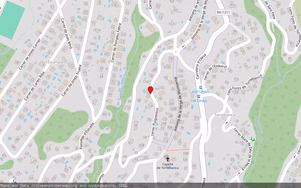 Mapa de Subasta Inmueble (Vivienda) en Vacariss, Barcelona