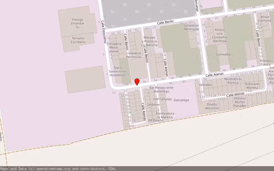 Mapa de Subasta Inmueble (Nave industrial) en Albacete