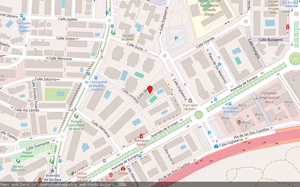 Mapa de Subasta Inmueble (Otros) en Pozuelo De Alarcón, Madrid