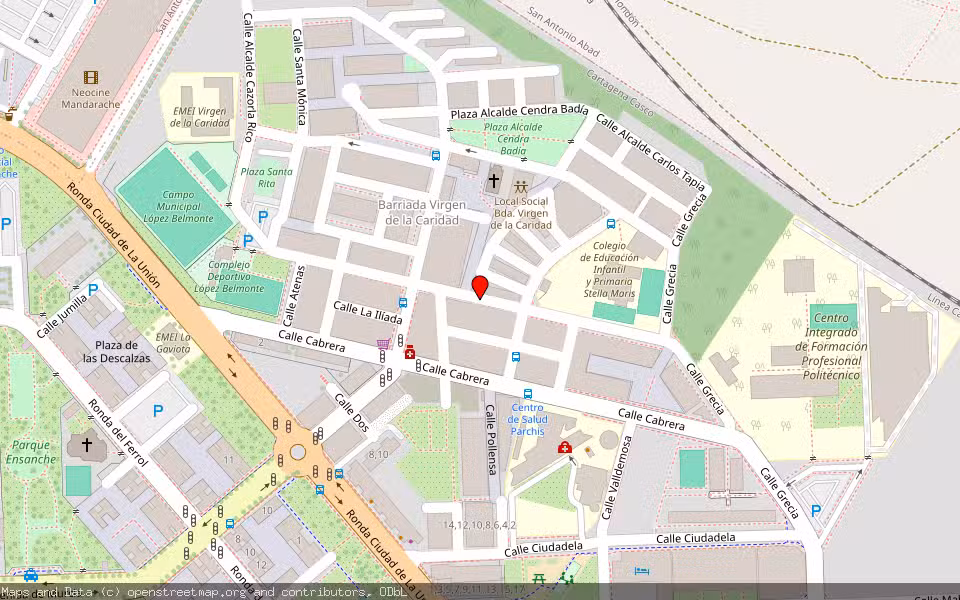 Mapa de Subasta Inmueble (Vivienda) en Cartagena, Murcia