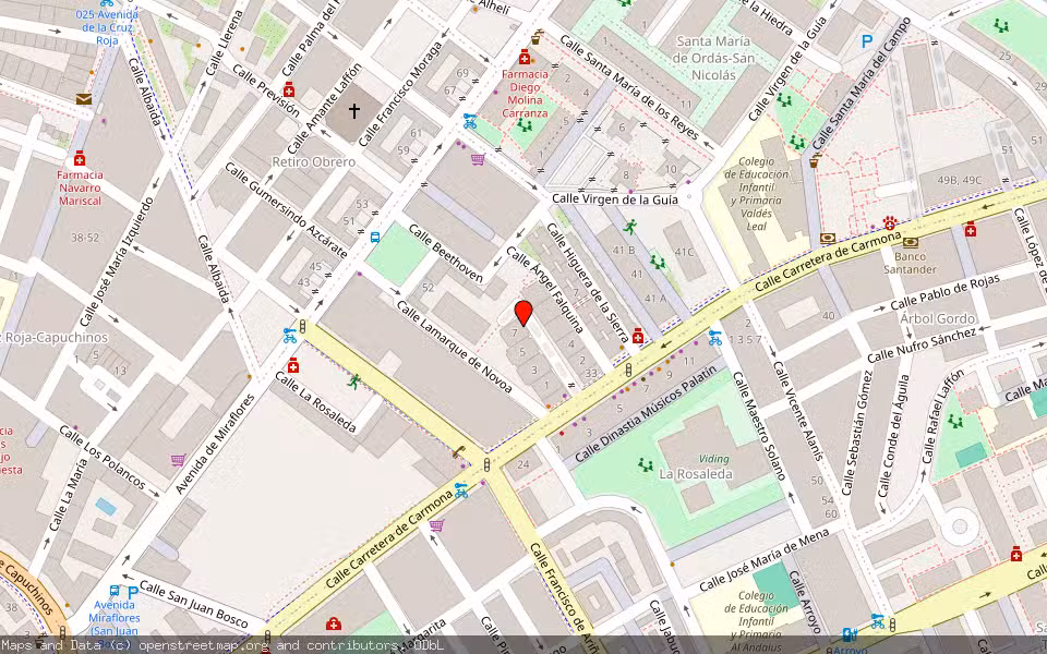 Mapa de Subasta Inmueble (Vivienda) en Sevilla