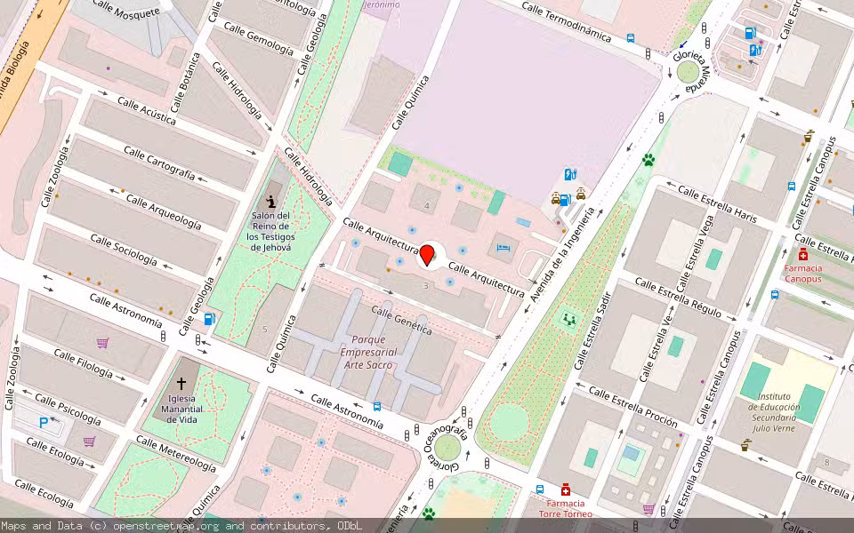 Mapa de Subasta Inmueble (Garaje) en Sevilla