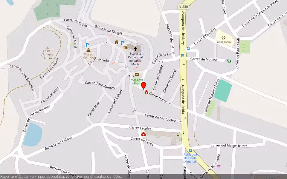 Mapa de Subasta Inmueble (Vivienda) en Almenar, Lleida