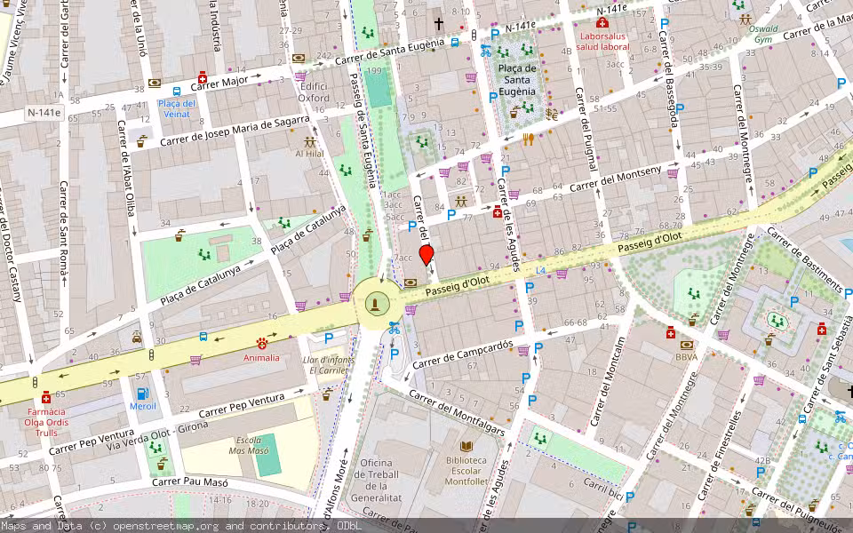 Mapa de Subasta Inmueble (Vivienda) en Girona