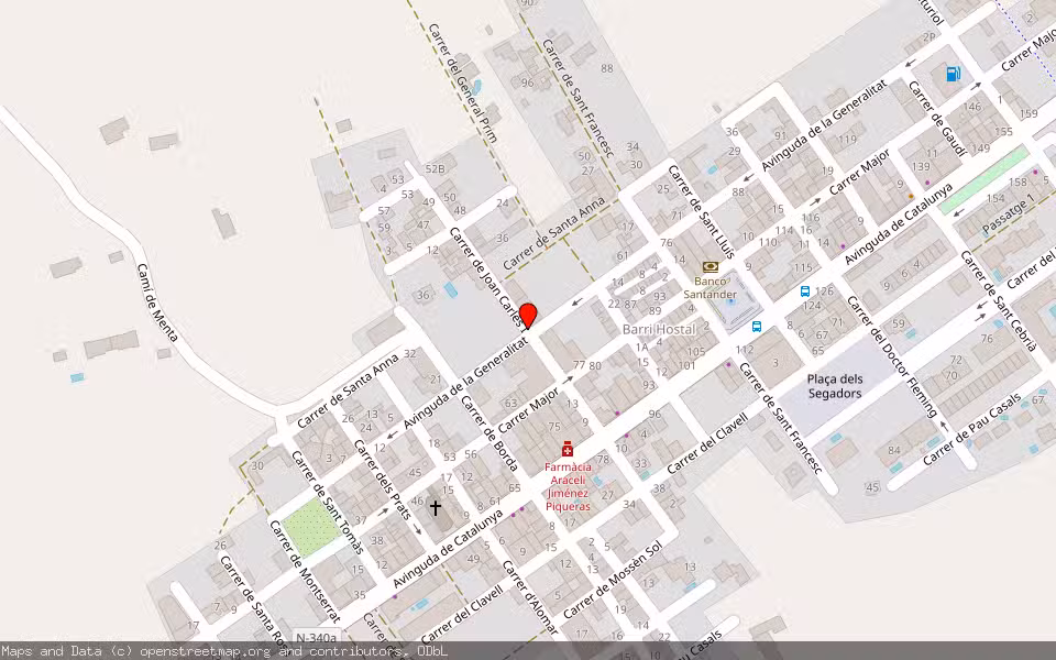 Mapa de Subasta Inmueble (Vivienda) en L'aldea, Tarragona