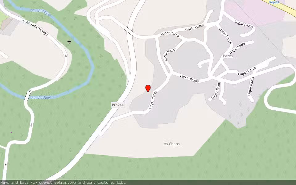 Mapa de Subasta Inmueble (Vivienda) en Pontecaldelas, Pontevedra