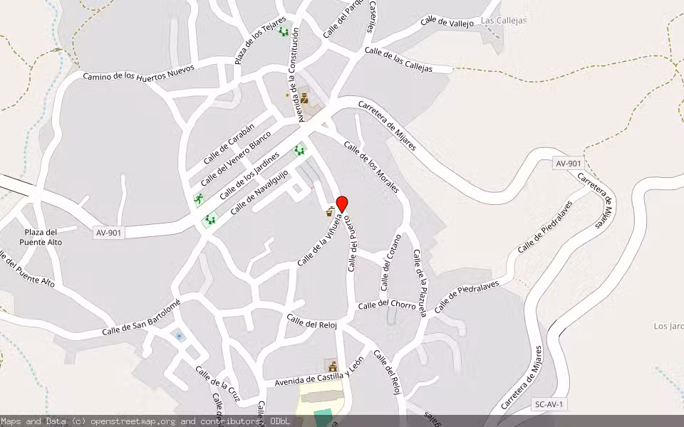 Mapa de Subasta Inmueble (Vivienda) en Casavieja, Ávila