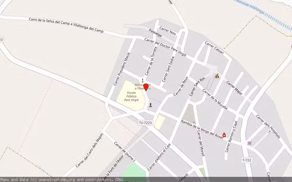 Mapa de Subasta Inmueble (Otros) en Vilallonga Del Camp, Tarragona