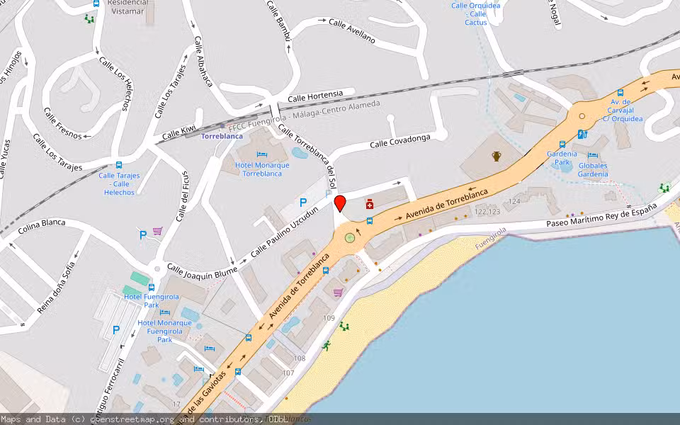 Mapa de Subasta Inmueble (Vivienda) en Fuengirola, Málaga