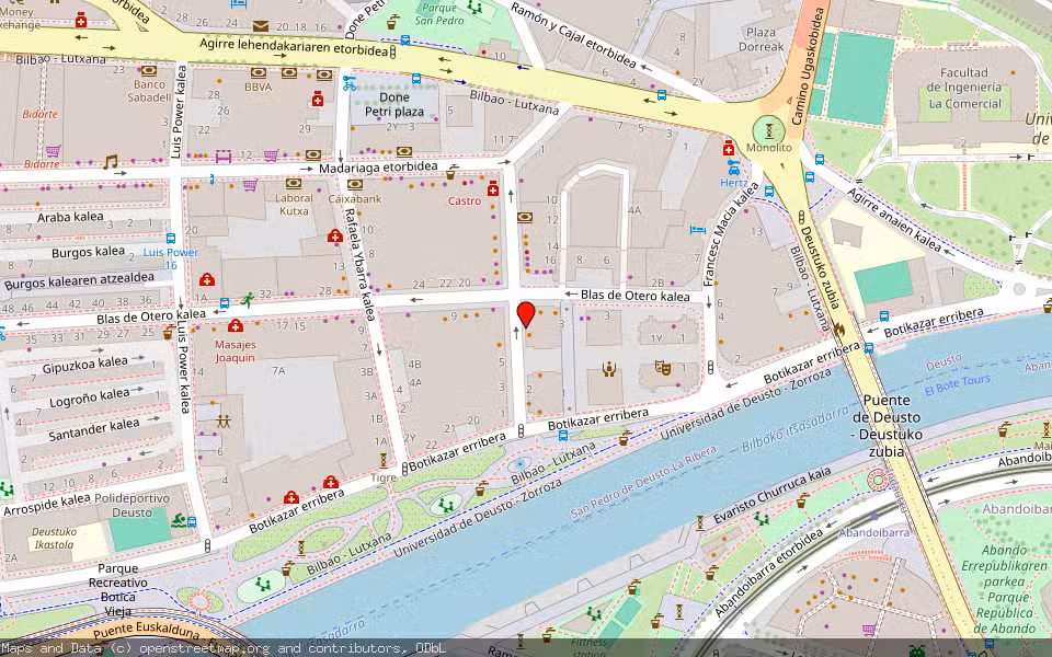 Mapa de Subasta Inmueble (Vivienda) en Bilbao, Bizkaia