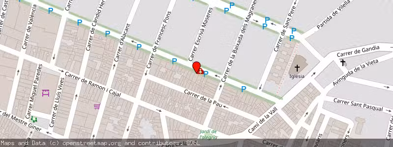 Mapa de Subasta de Inmueble (Local comercial) en Carcaixent, Valencia 