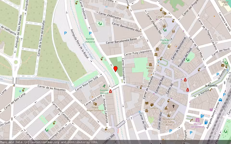 Mapa de Subasta Inmueble (Local comercial) en El Vendrell, Tarragona