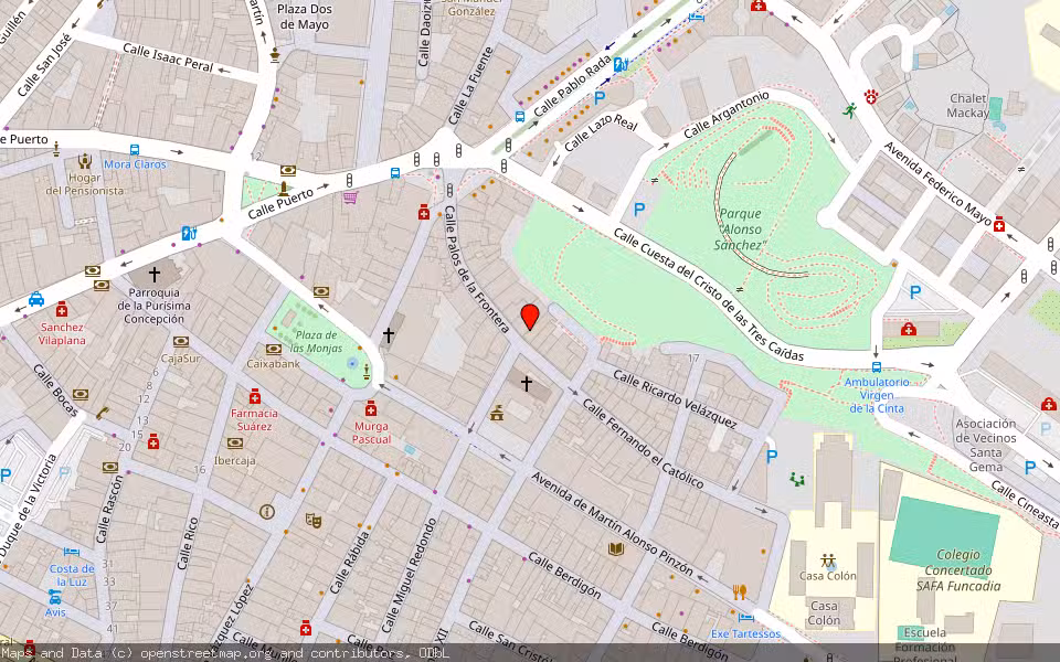 Mapa de Subasta Inmueble (Vivienda) en Huelva
