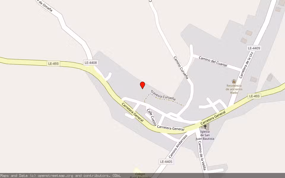 Mapa de Subasta Inmueble (Vivienda) en Riello, León