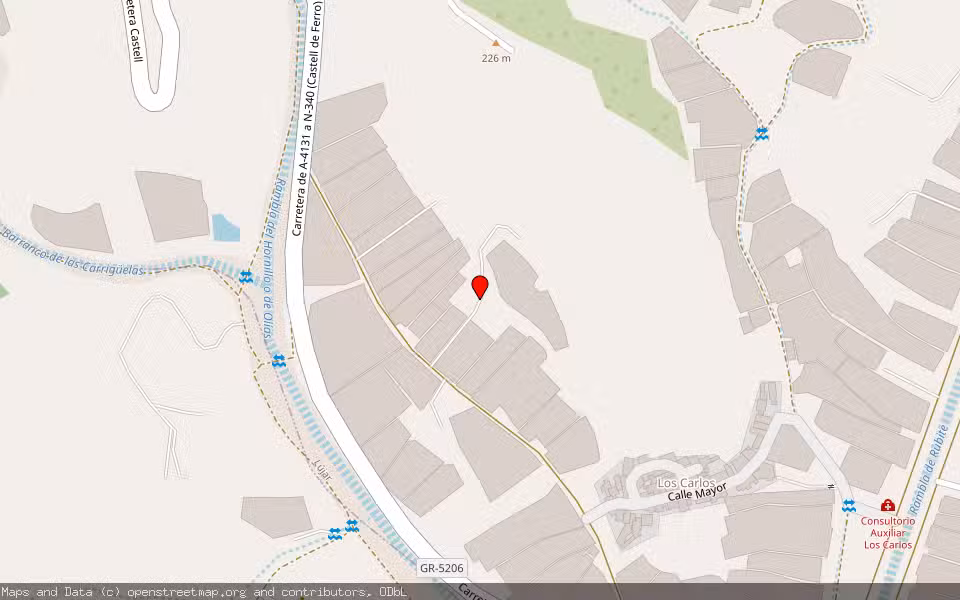 Mapa de Subasta Inmueble (Finca rústica) en Tolox, Málaga