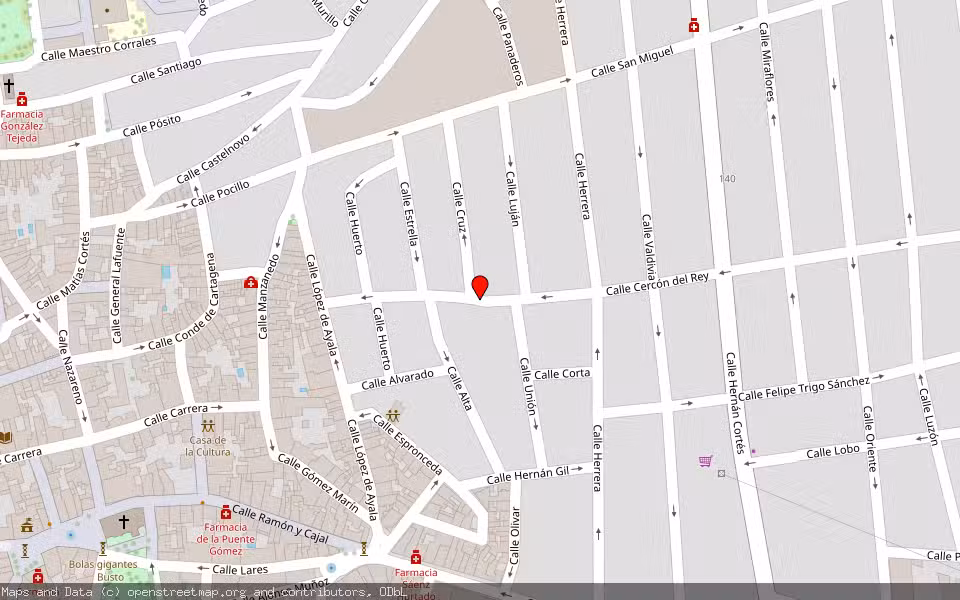 Mapa de Subasta Inmueble (Solar) en Villanueva De La Serena, Badajoz