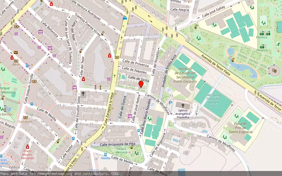 Mapa de Subasta Inmueble (Vivienda) en Zaragoza
