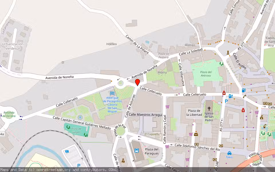 Mapa de Subasta Inmueble (Local comercial) en Pola De Siero, Asturias