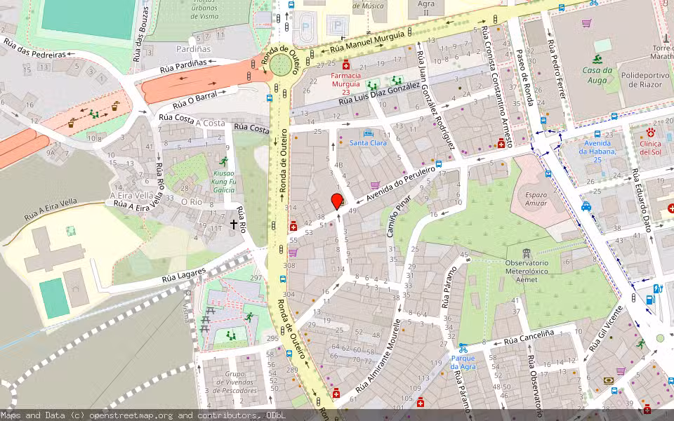 Mapa de Subasta Inmueble (Vivienda) en A Coruña