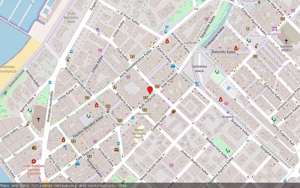 Mapa de Subasta Inmueble (Vivienda) en Getxo, Bizkaia