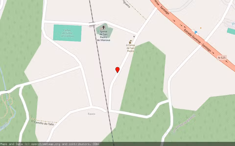 Mapa de Subasta Inmueble (Finca rústica) en Vedra, A Coruña