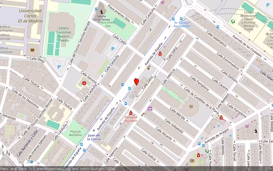 Mapa de Subasta Inmueble (Vivienda) en Getafe, Madrid
