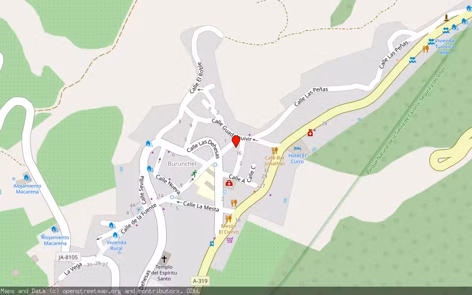 Mapa de Subasta Inmueble (Vivienda) en Iruela (la), Jaén