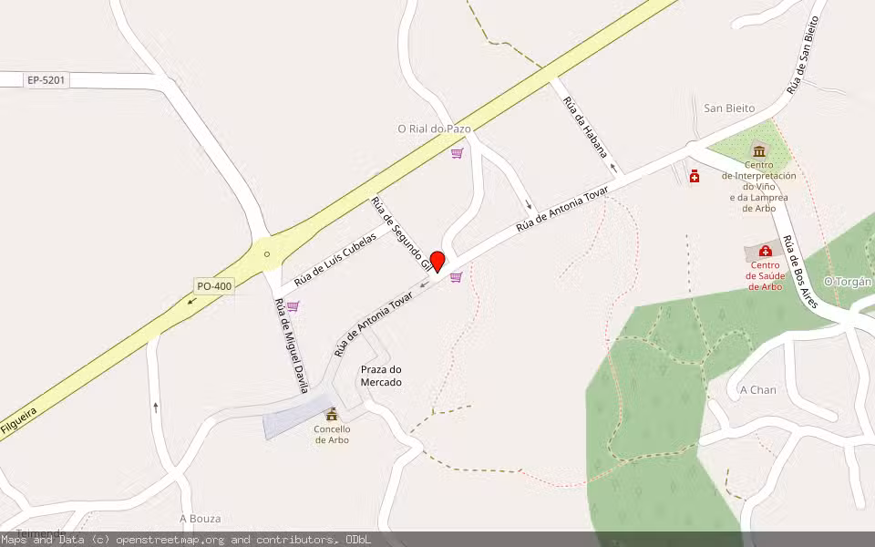 Mapa de Subasta Inmueble (Solar) en Arbo, Pontevedra