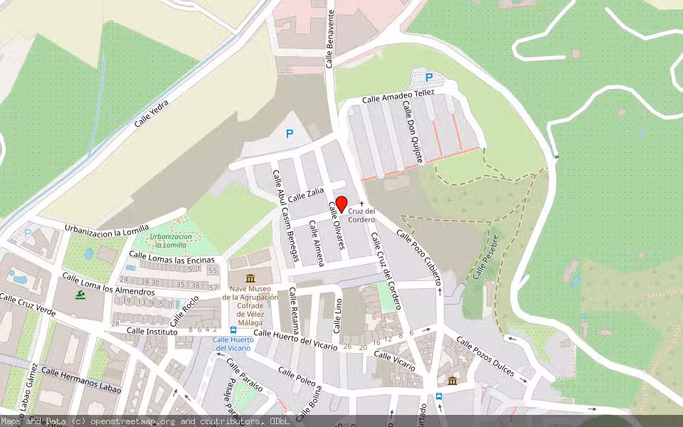 Mapa de Subasta Inmueble (Vivienda) en Vélez Málaga, Málaga