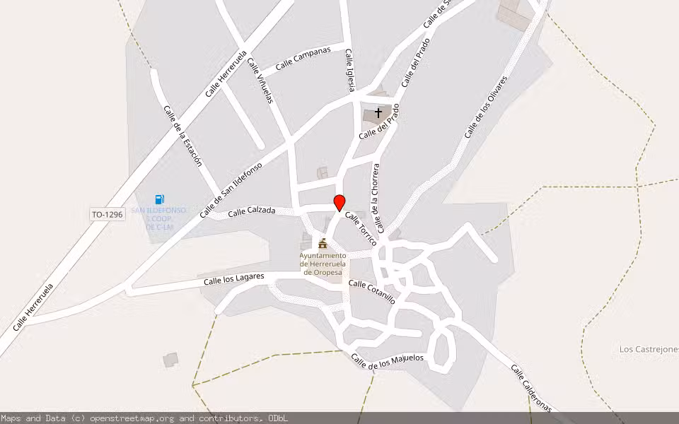 Mapa de Subasta Inmueble (Vivienda) en Herreruela De Oropesa, Toledo