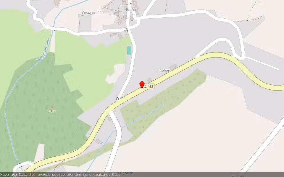 Mapa de Subasta Inmueble (Finca rústica) en Vimianzo, A Coruña