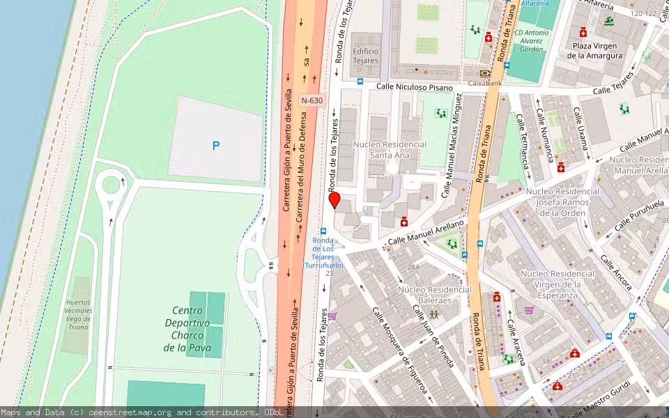 Mapa de Subasta Inmueble (Vivienda) en Sevilla