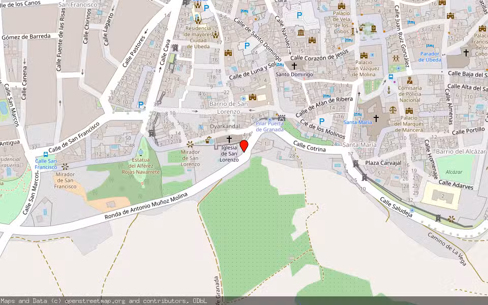 Mapa de Subasta Inmueble (Otros) en Ubeda, Jaén