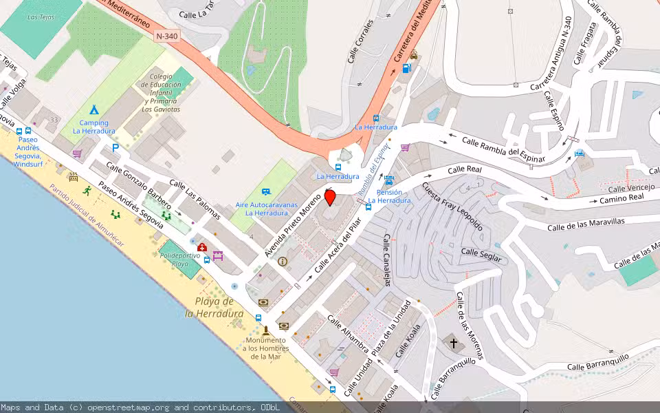 Mapa de Subasta Inmueble (Local comercial) en Almuñecar, Granada